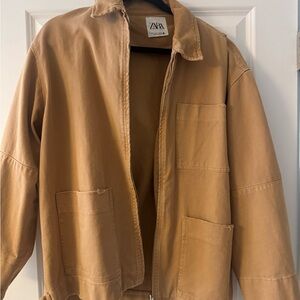 ZARA  Women’s Tan Utility Jacket